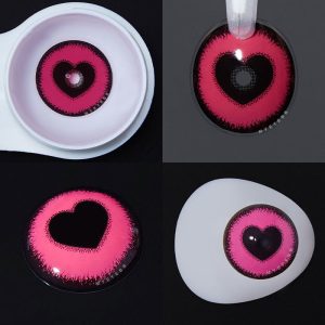 Eyemi Blind Anime Yandere Pink Prescription Cosplay Colored Contact Lenses
