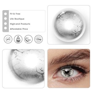 Eyemi Amizuka Rift White Cosplay Colored Contact Lenses丨1 Day