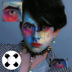 Coloredeye Black Cross Cosplay Colored Contact Lenses