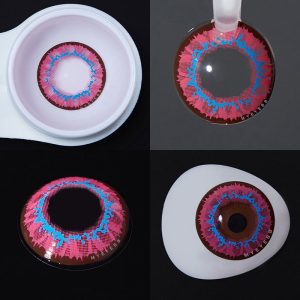 Eyemi Sunflower Pinky Purple Prescription Cosplay Colored Contact Lenses