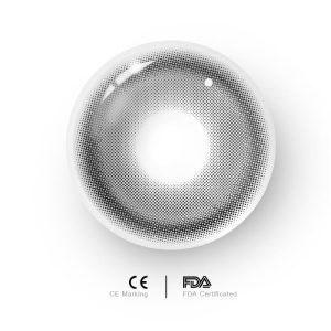 Eyemi Dusty Black Colored Contact Lenses | 6 Months