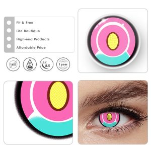 Eyemi Blind Titan Pink Cosplay Colored Contact Lenses