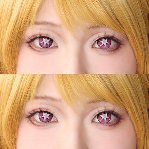 Eyemi Blind Ai Hoshino Red Cosplay Colored Contact Lenses