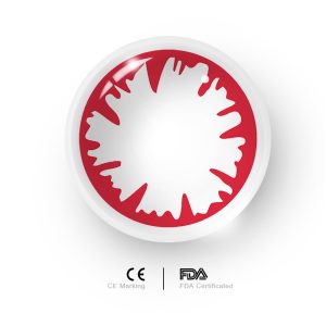 Eyemi Incubus Red Prescription Cosplay Colored Contact Lenses