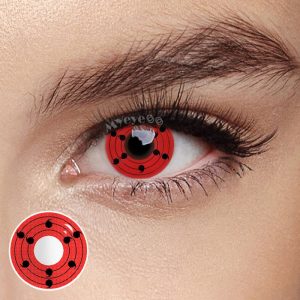 Coloredeye Rinne Sharingan Red Prescription Cosplay Colored Contact Lenses