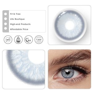 Eyemi Nordic DNA Blue Prescription Colored Contact Lenses