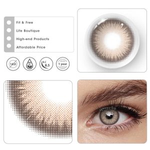 Eyemi Y2K Boho Brown Prescription Colored Contact Lenses