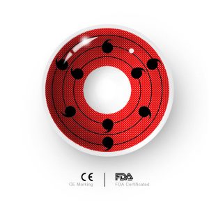 Coloredeye Rinne Sharingan Red Prescription Cosplay Colored Contact Lenses