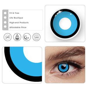 Eyemi Blue Manson Prescription Cosplay Colored Contact Lenses