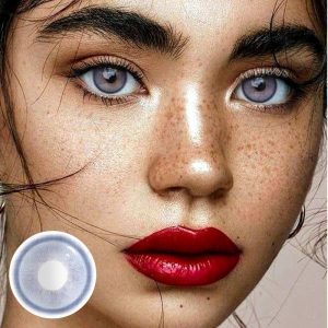 Eyemi Genshin Moon Blue Prescription Colored Contact Lenses