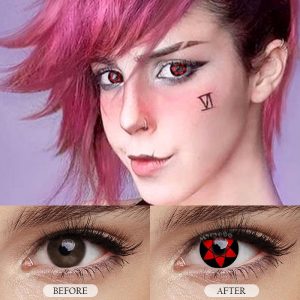 Coloredeye Sasuke Mangekyou Sharingan Narut Cosplay Colored Contact Lenses