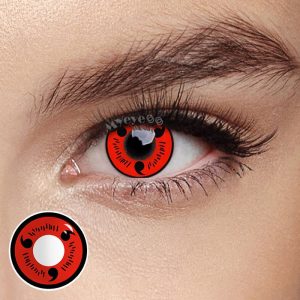 Coloredeye Sharingan Magatama Red Prescription Cosplay Colored Contact Lenses