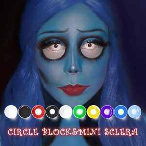 Eyemi Circle Block & Mini Sclera Prescription Cosplay Colored Contact Lenses
