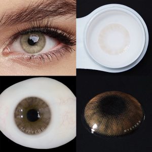 Eyemi Aurora Brown Prescription Colored Contact Lenses