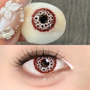 Eyemi Inferno Eyes Red Cosplay Colored Contact Lenses丨1 Day