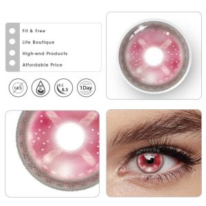 Eyemi Stitch Button Pink Cosplay Colored Contact Lenses丨1 Day
