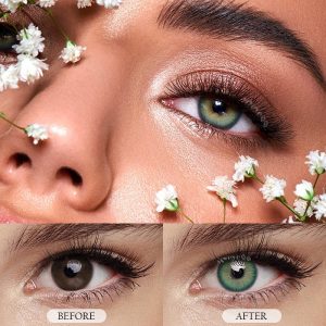 Eyemi Aegean Sea II Green Prescription Colored Contact Lenses