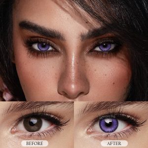 Eyemi Butterfly Petal Violet Colored Contact Lenses丨6 Months