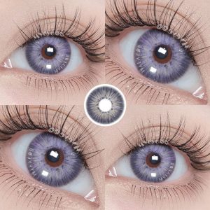 Eyemi New York III Violet Prescription Colored Contact Lenses