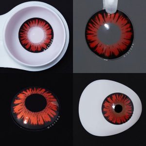 Eyemi Miracle Times Red Prescription Cosplay Colored Contact Lenses