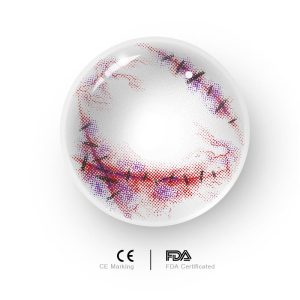 Eyemi Witch's Brew White Red Cosplay Colored Contact Lenses丨1 Day