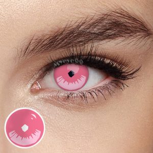 Eyemi Blind Kamado Nezuko Prescription Cosplay Colored Contact Lenses