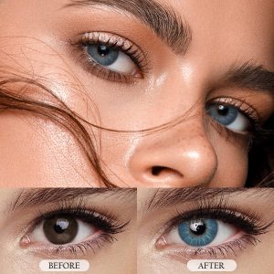 Eyemi Eros Blue Prescription Colored Contact Lenses