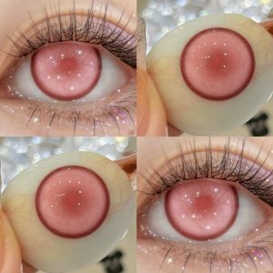 Eyemi Kaname Madoka Pink Prescription Cosplay Colored Contact Lenses
