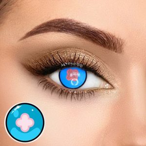 Eyemi Blind Hibana Blue Cosplay Colored Contact Lenses