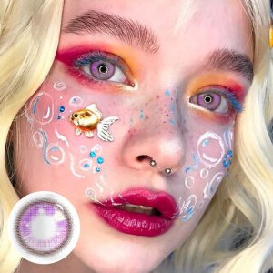 Coloredeye Kranya Violet Prescription Cosplay Colored Contact Lenses