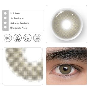 Eyemi Eros Grey Prescription Men Colored Contact Lenses