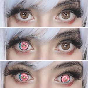 Eyemi Blind Titan Pink Cosplay Colored Contact Lenses