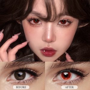 Eyemi Blood Eclipse Red Cosplay Colored Contact Lenses丨1 Day