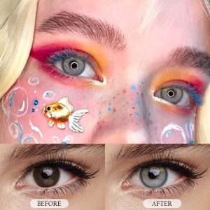 Eyemi Kranya Grey Prescription Cosplay Colored Contact Lenses