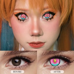 Eyemi Blind Titan Pink Cosplay Colored Contact Lenses