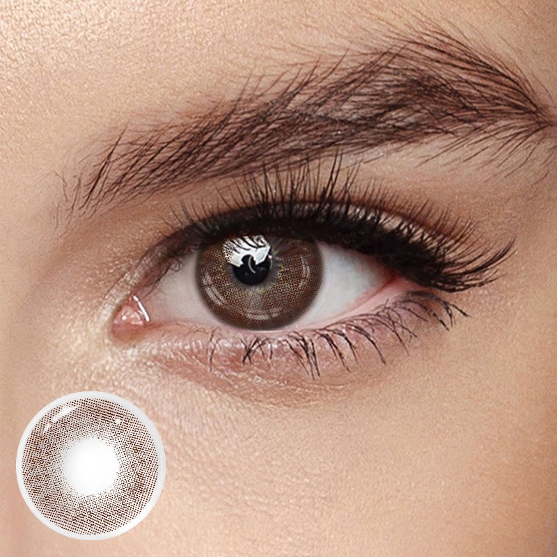 Eyemi Queen Brown Prescription Colored Contact Lenses