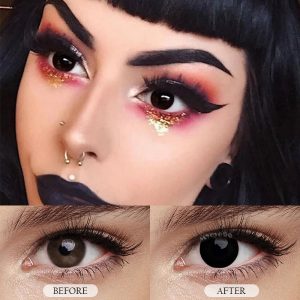 Coloredeye Blind Mini Sclera Black Out Cosplay Colored Contact Lenses