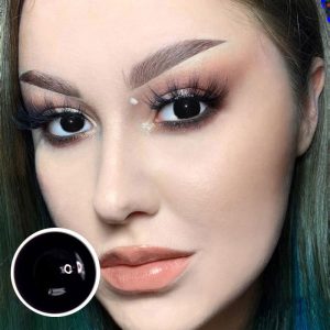 Coloredeye Blind Mini Sclera Black Out Cosplay Colored Contact Lenses