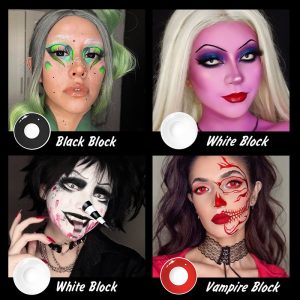 Coloredeye Circle Block & Mini Sclera Prescription Cosplay Colored Contact Lenses