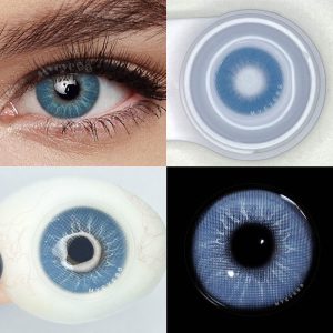 Eyemi Eros Blue Prescription Colored Contact Lenses