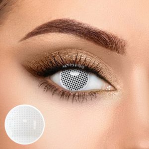 Coloredeye Blind White Mesh Cosplay Colored Contact Lenses