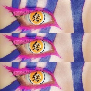 Eyemi Blind Akaza Cosplay Colored Contact Lenses