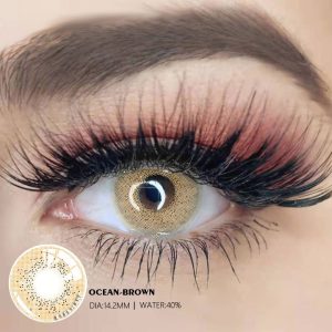 Eyemi Ocean Brown Prescription Colored Contact Lenses