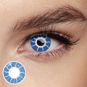 Eyemi Flash Blue Prescription Cosplay Colored Contact Lenses