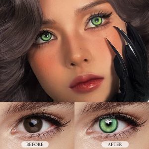 Eyemi Cyber Green Prescription Cosplay Colored Contact Lenses