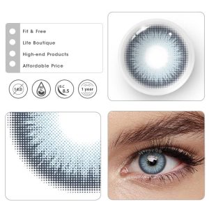 Coloredeye Y2K Boho Blue Prescription Colored Contact Lenses