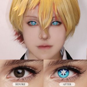 Eyemi Blind Aqua Hoshino Blue Cosplay Colored Contact Lenses