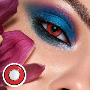 Coloredeye Elements Red Prescription Cosplay Colored Contact Lenses