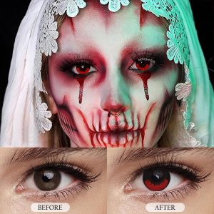 Coloredeye Blind Kamado Tanjirou Prescription Cosplay Colored Contact Lenses