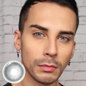 Eyemi Unspoken Mirage Grey Prescription Men Colored Contact Lenses